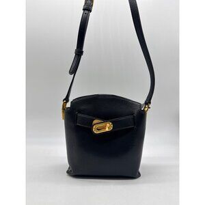 Donna Karan NY Bridgehampton smooth leather mini crossbody bag - Black (Used)